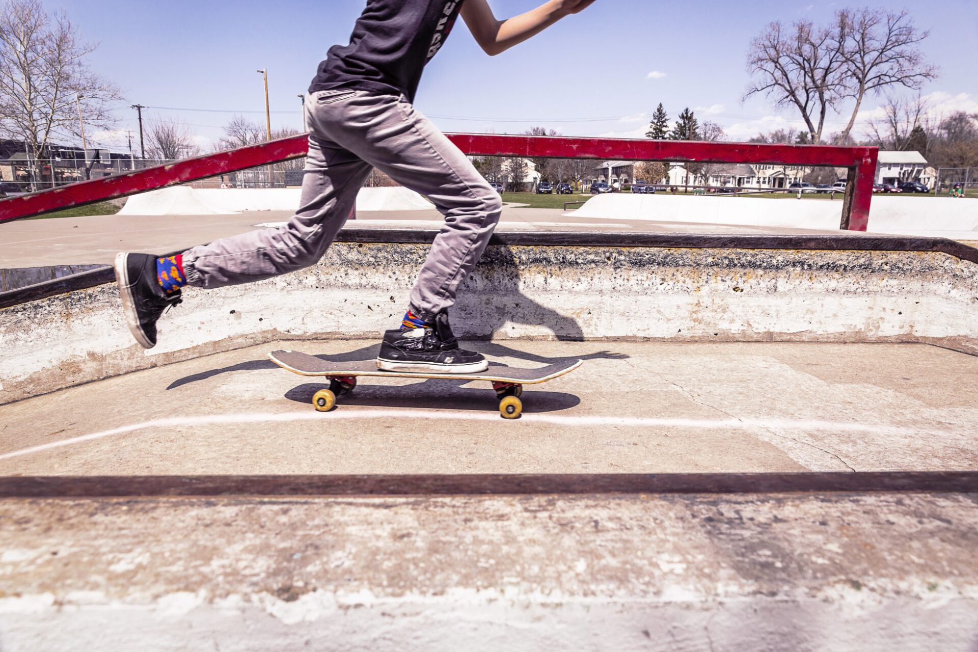 Skateboarder ist schnell unterwegs. Oder: So findest Du Dein richtiges Sprechtempo