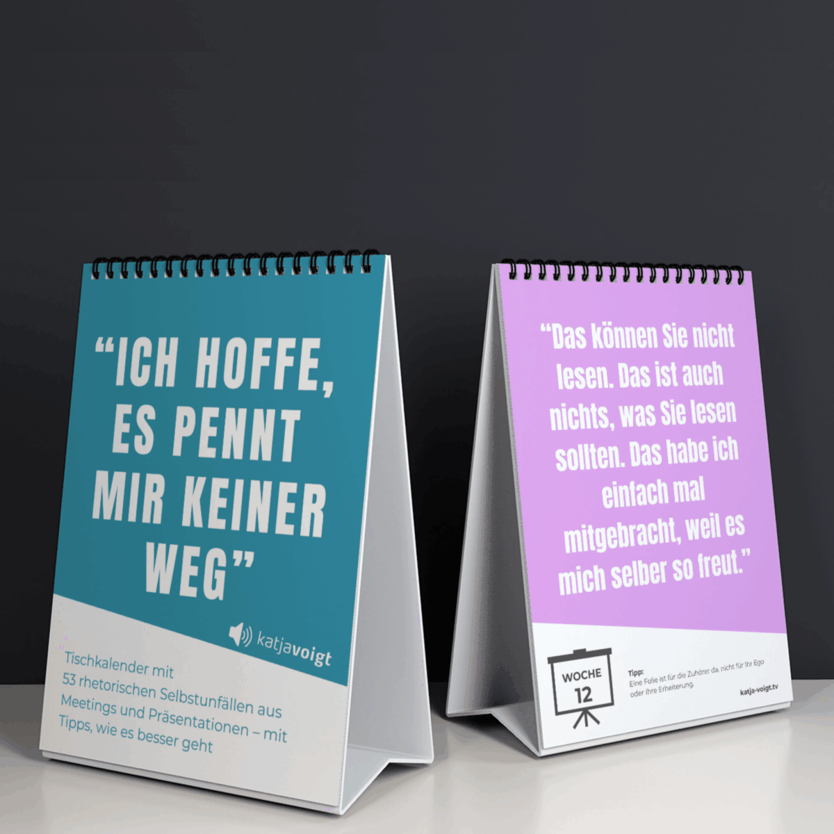 Tischkalender mit rhetorischen Selbstunfällen